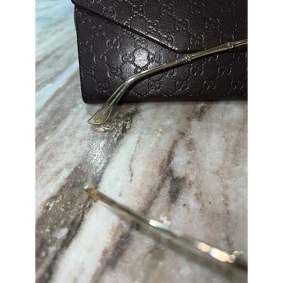 Gucci Bamboo Cat Eye Sunglasses With Case RARE - Picture 7 of 15